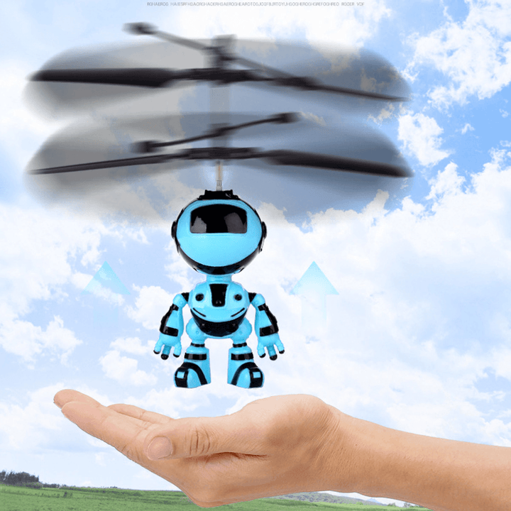 Mini LED Light up Infrared Induction Drone Rechargeable Flying Unicorn Toy Hand-Controlled Toys for Kids Gift - Trendha