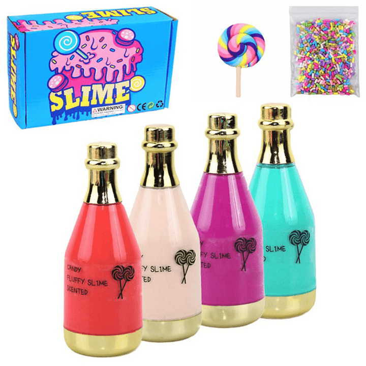 Areedy Z335 Four-Color Bottle Slime Set Stress Relievers Indoor Toys - Trendha
