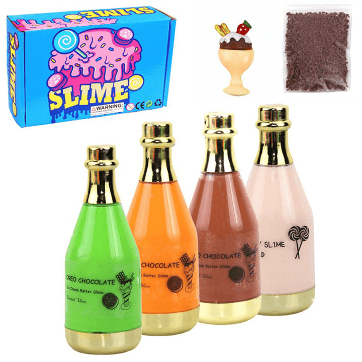 Areedy Z335 Four-Color Bottle Slime Set Stress Relievers Indoor Toys - Trendha