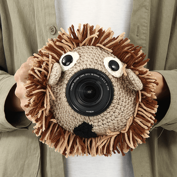Hand-Knitted Wool Decor Case for Camera Lens Decorative Photo Guide Doll Toys for Kids - Trendha