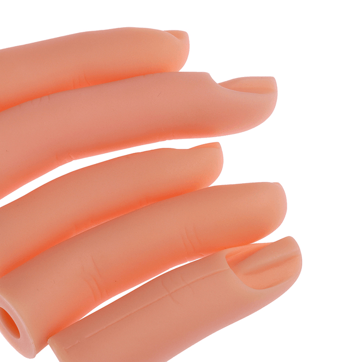 5Pcs Nail Art Trainer Practice Training Finger Model for Acrylic Gel Manicure Salon Tools - Trendha