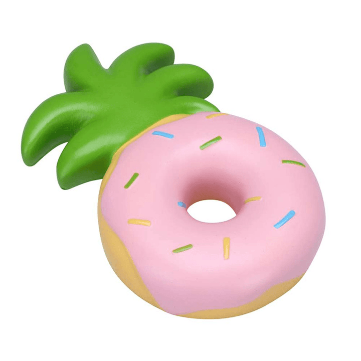 Vlampo Squishy Jumbo Pineapple Donut Licensed Slow Rising Original Packaging Fruit Collection Gift Decor Toy - Trendha