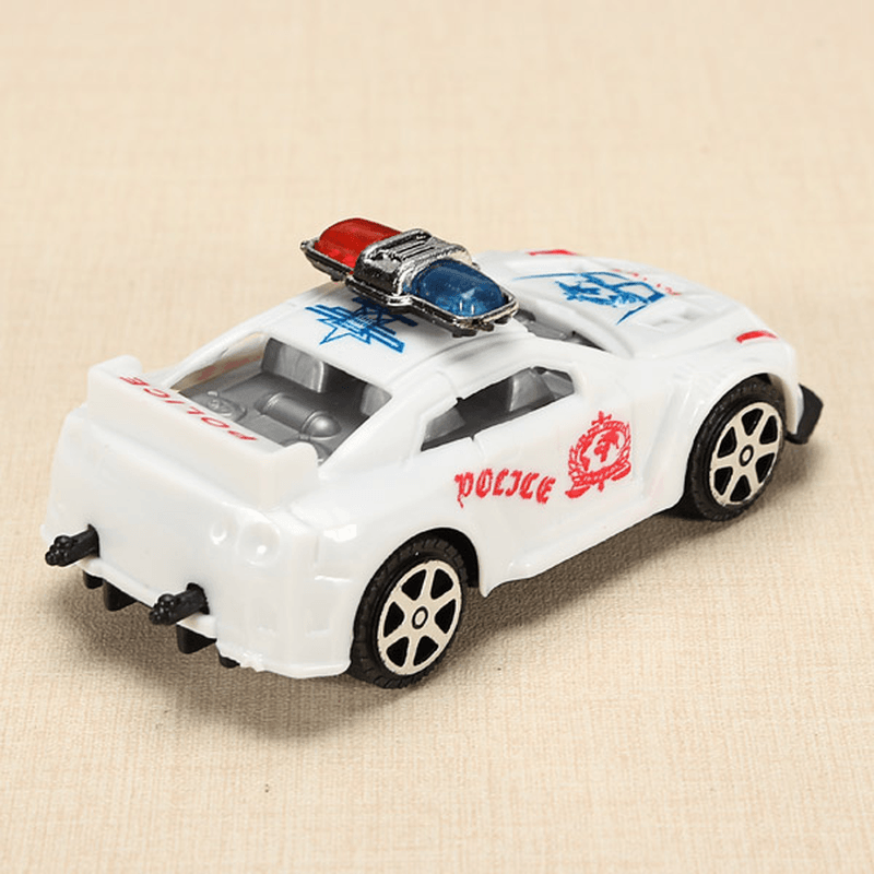 12Xhz Slide Racing Car Toys with Light Police Car Color Random - Trendha