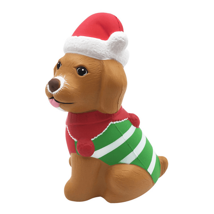 Squishyfun Christmas Puppy Squishy 13*8.5*6.5CM Licensed Slow Rising with Packaging Collection Gift - Trendha