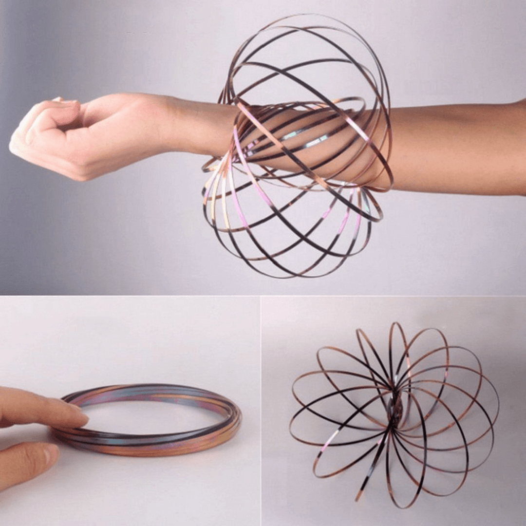 3D Flow Ring Toys Spring Infinity Arm Juggle Dream Dance Stress Relief Toy - Trendha