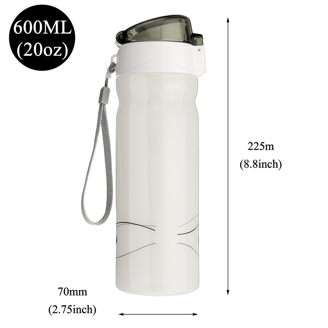 600Ml/20Oz High-Quality Food Grade Water Bottle for Long Hikes, Trekking, Hot Yoga Class, Long Load Trip Light Weight Design - Trendha