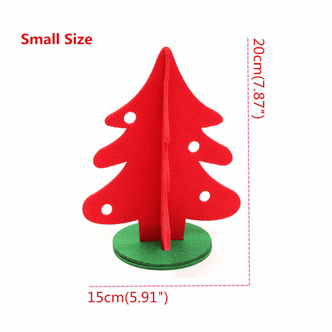 Vintage Christmas Tree Home Shop Ornament Decoration Fabric Red Green Tree - Trendha
