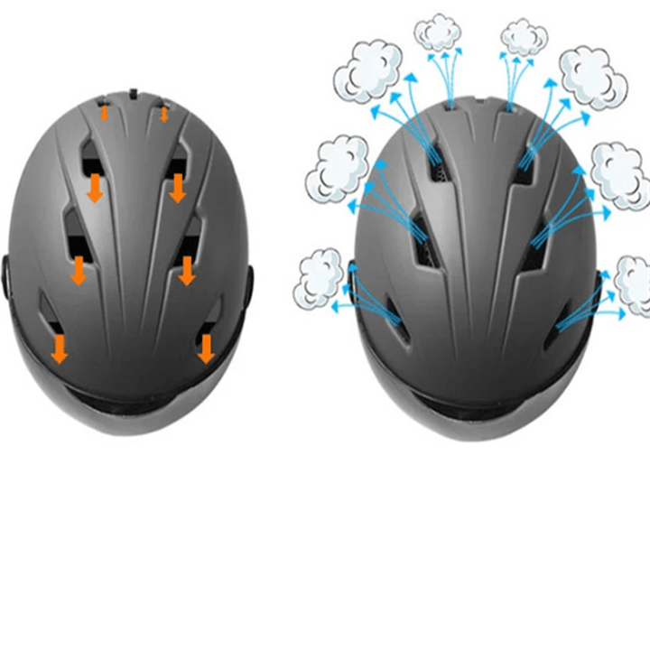New Ski Helmet Adult Safety Helmet with Snow Goggles - Trendha
