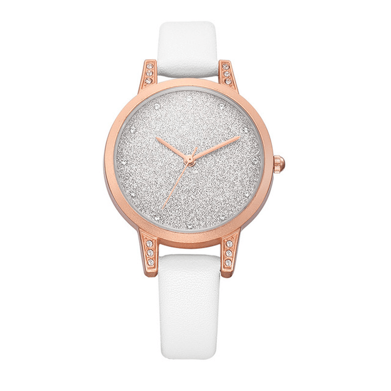 REBIRTH RE018 Rhinestone Elegant Design Women Wrist Watch Rose Gold Case Quartz Watch - Trendha