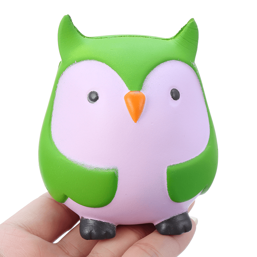 9Cm Soft Squishy Blue Owl Scented Slow Rising Toy with Packaging Stress Relief - Trendha