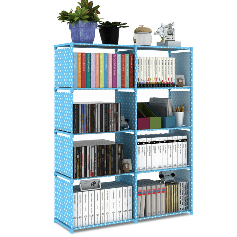 Double Row Bookshelf Simple Floor Shelf Children'S Bookcase Student Bookcase Multi-Layer Reinforced Storage Cabinet for Home Office - Trendha