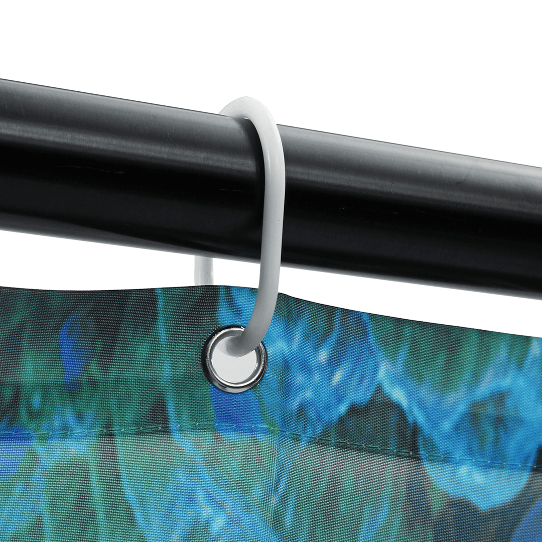 Dolphin Ocean Bathroom Shower Curtain Bath Mat Toliet Pedestal Rug Pad Cover - Trendha