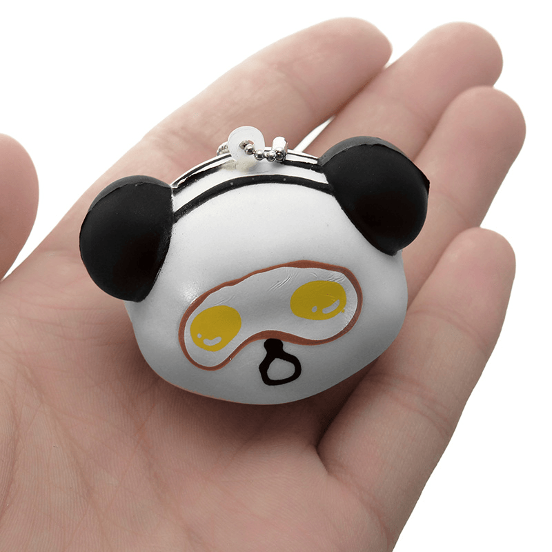Squishy Panda Face with Ball Chain Soft Phone Bag Strap Collection Gift Decor Toy - Trendha
