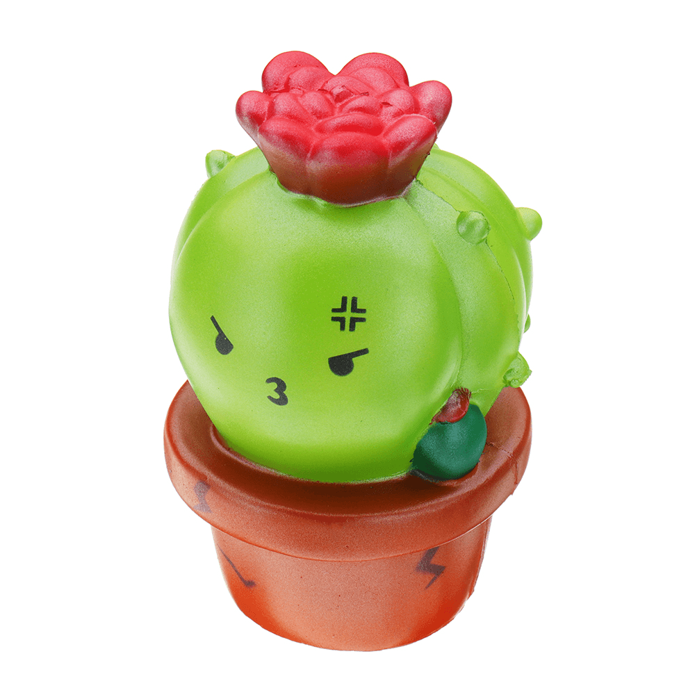 Momocuppy Cactus Flower Pot Squishy 18Cm Slow Rising with Packaging Collection Gift Soft Toy - Trendha