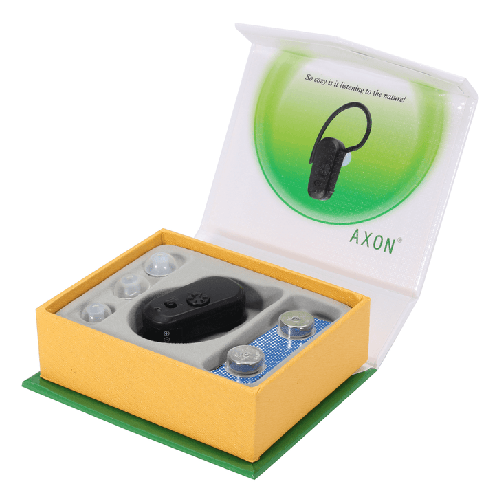 AXON V-183 Digital Hearing Aid Tone Volume Adjustable behind Ear Sound Voice Amplifier Kits - Trendha