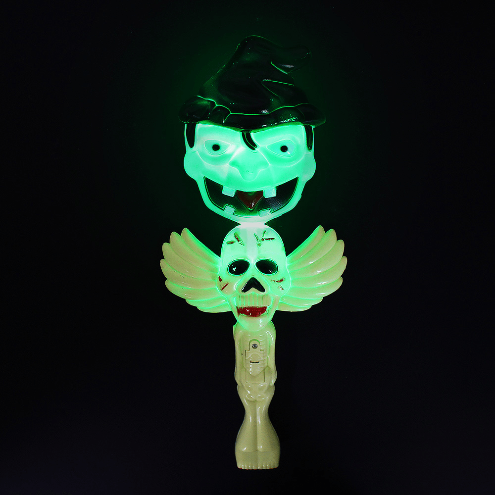 Mofun Halloween Pumpkin Glow Stick Ghost Green Light Decoration Toys Party Home Decor - Trendha