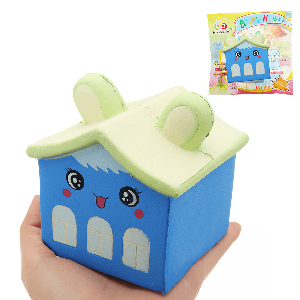 Sunny Squishy Bear House 8*11*8.5Cm Slow Rising with Packaging Collection Gift Soft Toy - Trendha