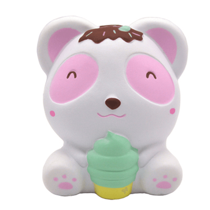 Kiibru Panda Squishy Bear Ice Cream 11.5Cm Licensed Slow Rising with Packaging Collection Gift Soft Toy - Trendha