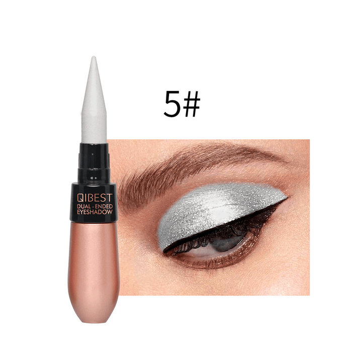 Metal Eyeshadow Stick Black Eyeliner Waterproof Sweatproof Eye Shadow Eyeliner Dual-Use Pen - Trendha