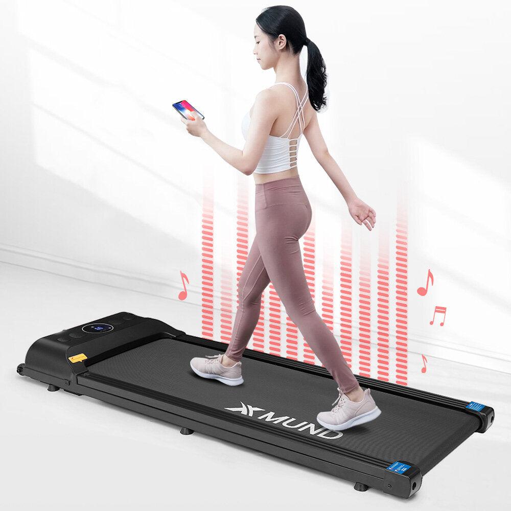 [EU/US Direct] XMUND XD-T1 Treadmill Walking Pad 12 Preset Gears LCD Display Remote Control Bluetooth Speaker Home Fitness Equipment - Trendha