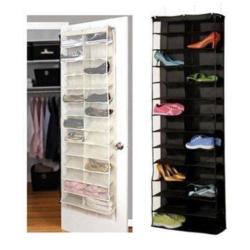 26 Interlayers Door Hanging Shelf Display Stand Holder Shoe Storage Organizer Bag - Trendha