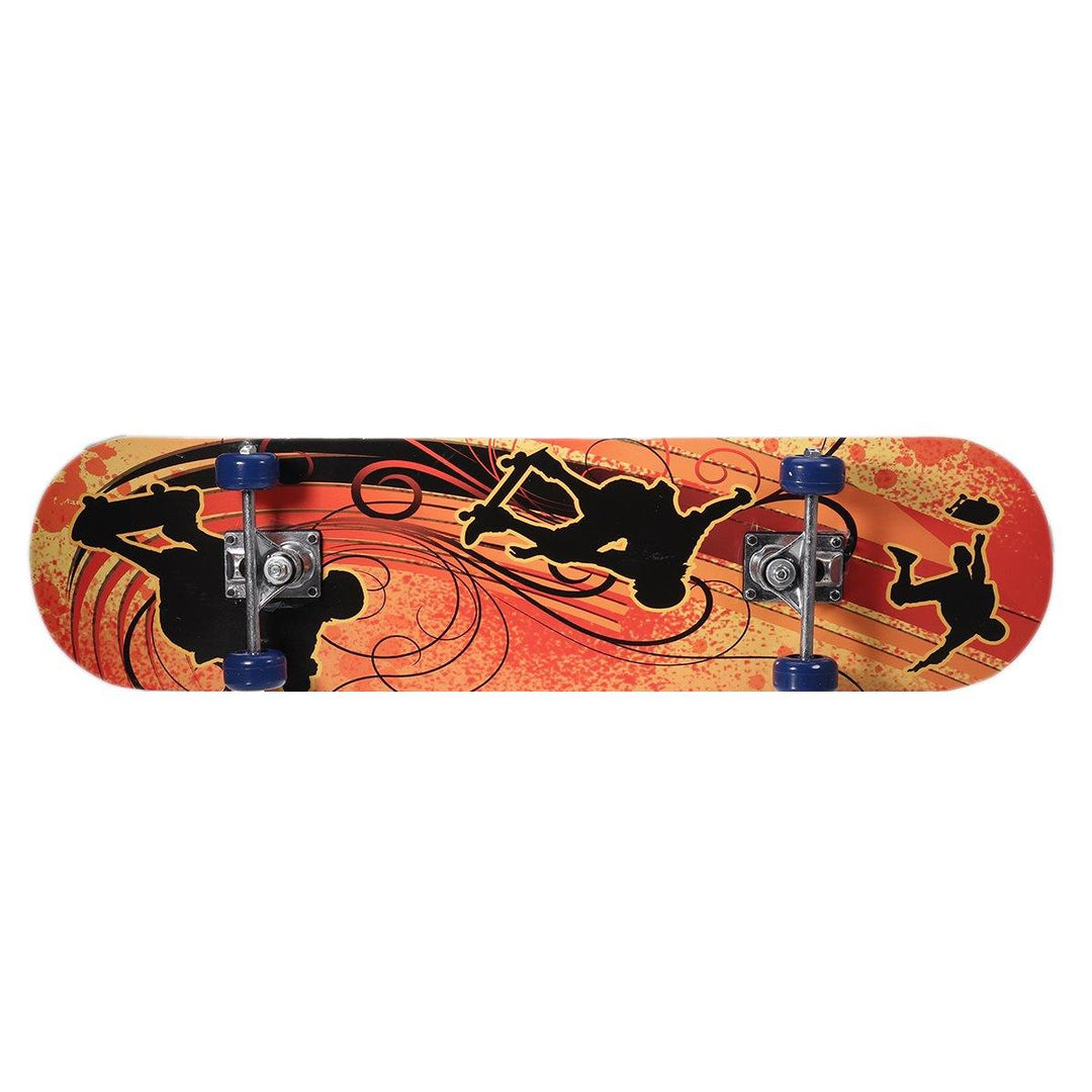32 Children Skateboard 4-Wheels Skate Board Kid Longboard Pulley Wheel Double Snubby DIY Skateboard PVC Roller Board - Trendha