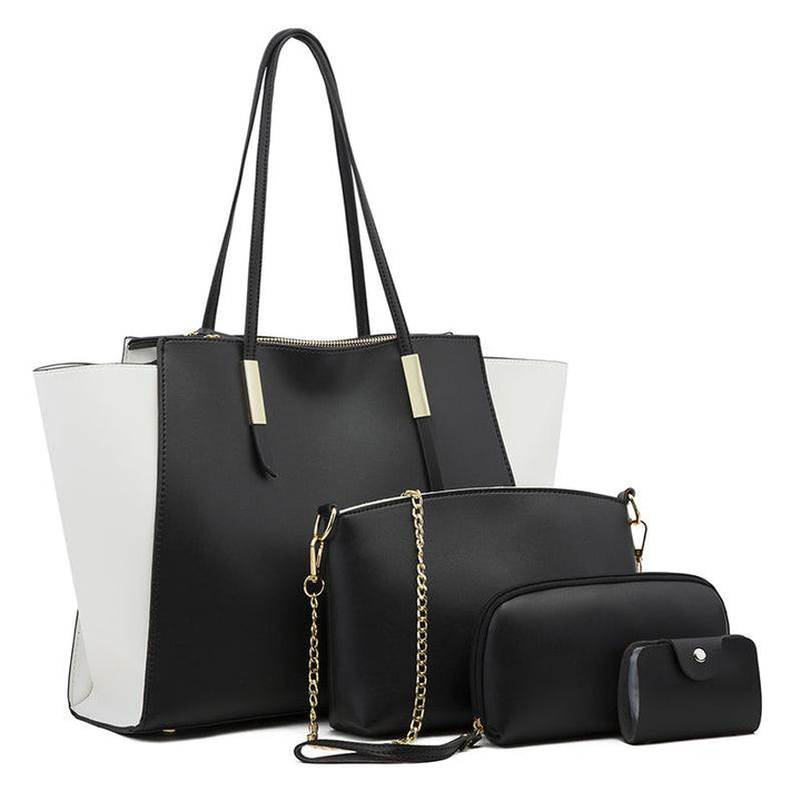 Women's solid color four-piece bag - Trendha