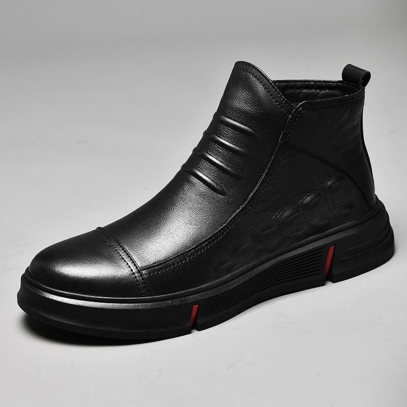 Casual Men's Leather Boots Boots Martin Boots - Trendha
