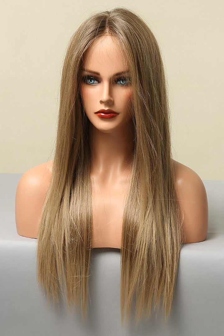 13*2" Long Straight Lace Front Synthetic Wigs 26" Long 150% Density - Trendha
