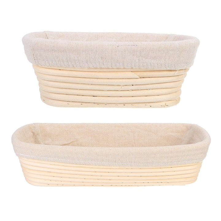 Banneton Bread Pan Bakery Proofing Bread Proofing Basket For Dough Bakery Tools Box Oval Fermentation Rattan Basket - Trendha