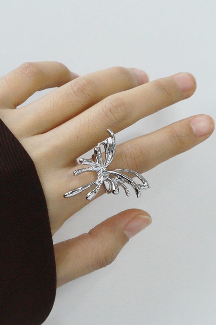 Zinc Alloy Butterfly Ring - Trendha