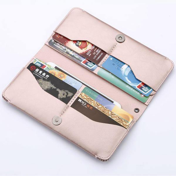 Women Men Phone Bag Soft Leather Wallet Clutches For IPhone 7/6s/6splus 8 Card Holder - Trendha