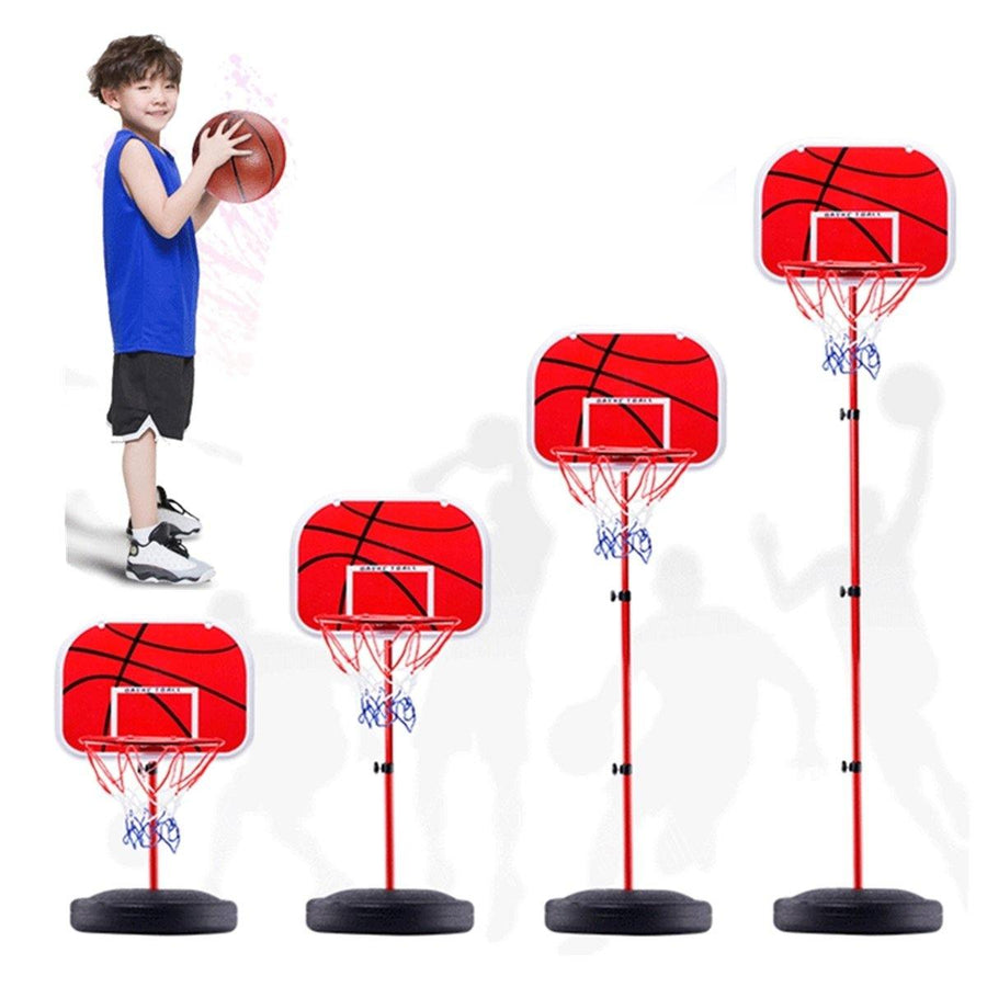49-150cm Adjustable Basketball Hoop Stand Basketball BackBoard Mount Kids Toys Game with Basketball Air Pump - Trendha