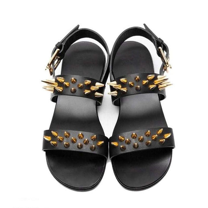 Summer Men Shoes Designer's Genuine Leather Men Sandalias Zapatos Mujer Rome Rock Fashion Mens Sandal Shoes - Trendha