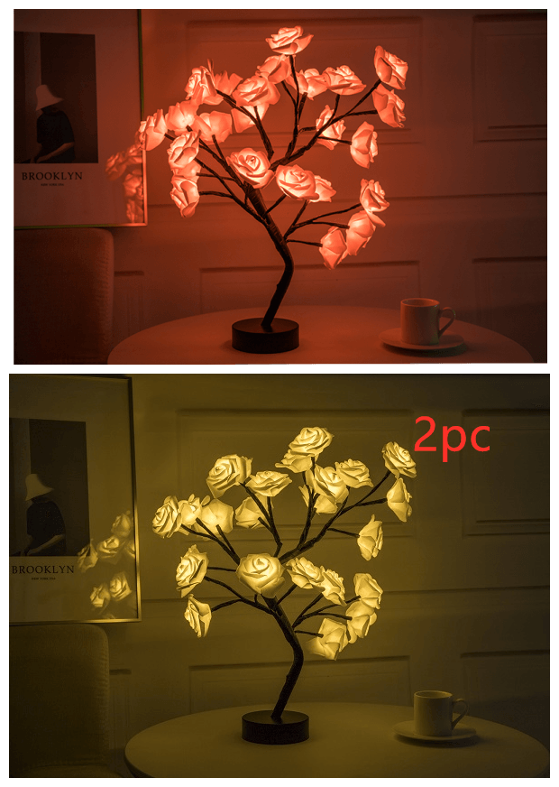 Rose Flower Tree LED Lamp - Trendha