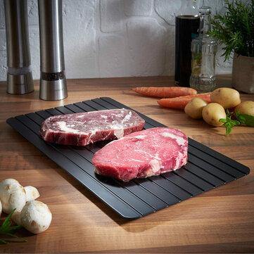 Fast Defrosting Tray Defrost Meat Thaw Frozen Food Magic Kitchen Defrosting Tray Board - Trendha