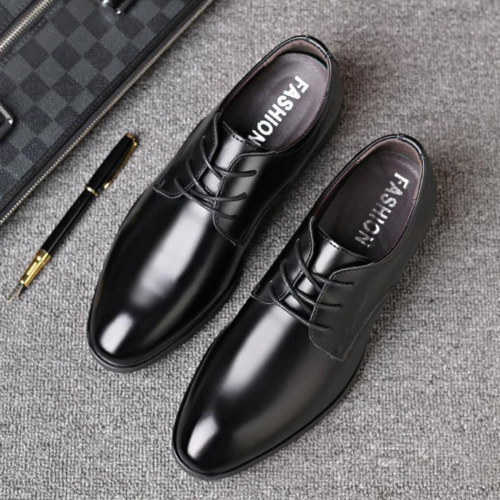 Men's British Korean Style Casual All Match Soft Leather Shoes - Trendha