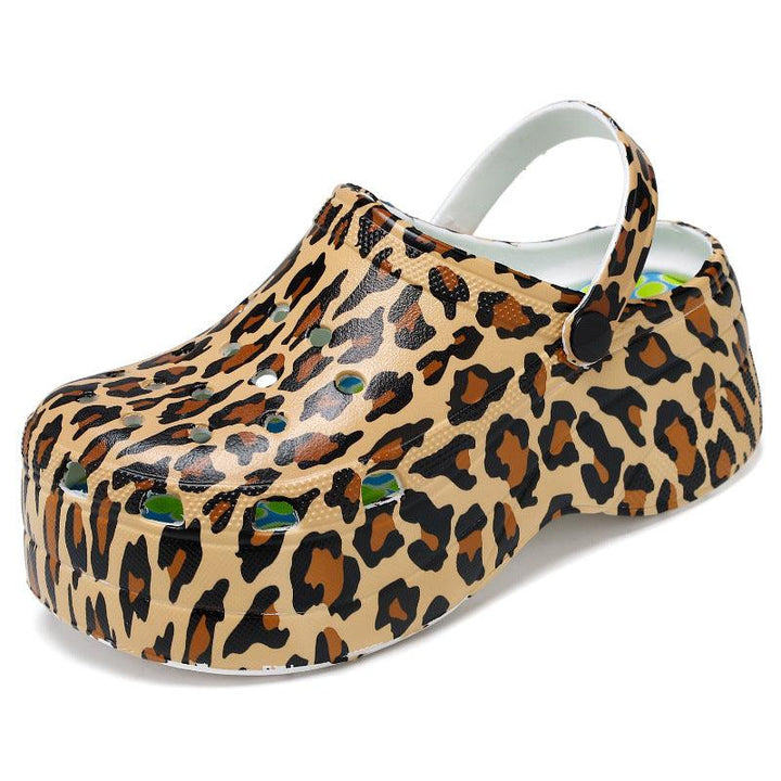 High heels fashionable leopard print snake print - Trendha
