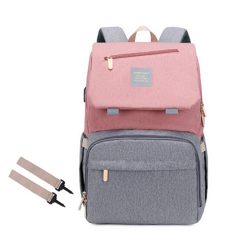 Multifunctional Double-shoulder Mother And Baby Bag - Trendha