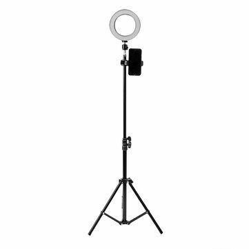 16cm LED Video Ring Light 5500K Dimmable with 160cm Adjustable Light Stand for Youtube Tiktok Live Streaming - Trendha