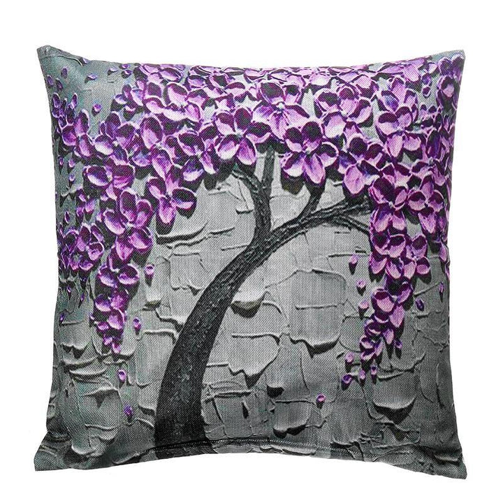 17-inch Cotton Linen Throw Pillow Case Sofa Waist Cushion Cover Home Office Decorations - Trendha