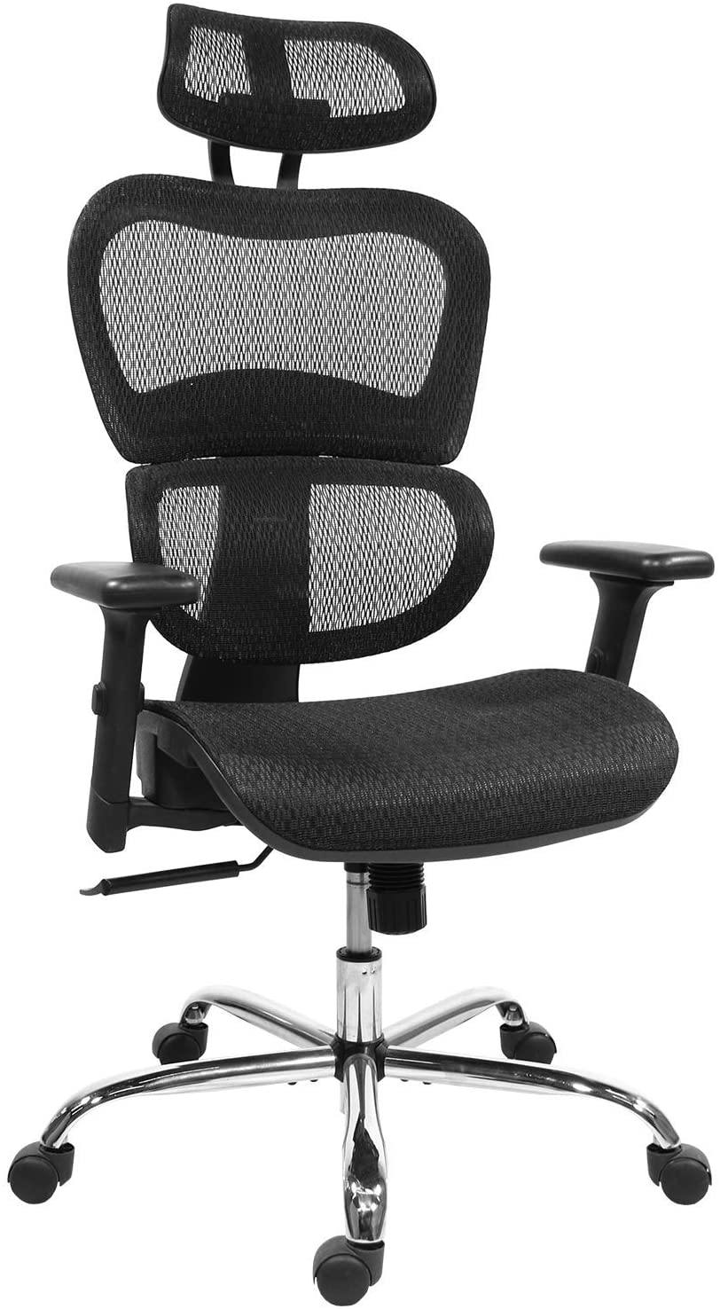 Home Office Chair Mesh Ergonomic Computer Chair with 3D Adjustable Armrests Desk Chair High Back Technical Task Chair - Trendha