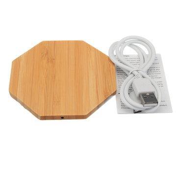 Wireless Charger Pad Qi Wooden Mat Charging Mini For Samsung S8 Plus iPhone 8 X - Trendha