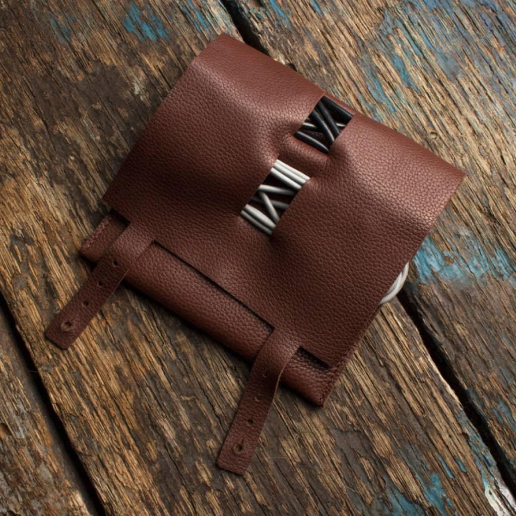 Brown Leather Cord Wrap - Trendha