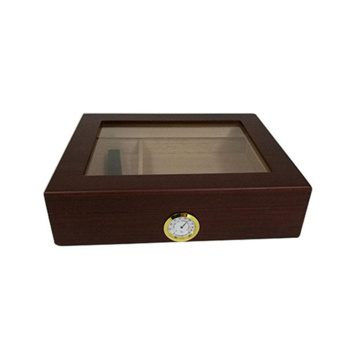 Humidor Box Storage Cedar Wood Wooden Lined Jewelry Box Humidifier Hygrometer - Trendha