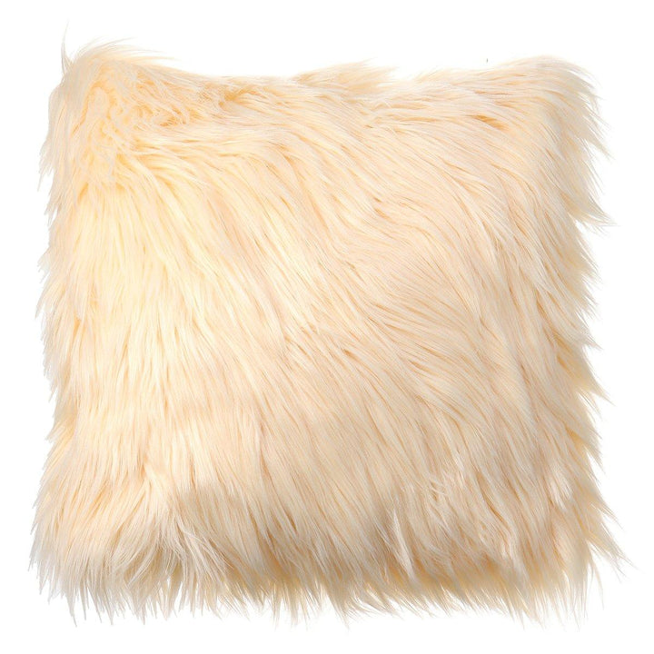40x40 Faux Wool Fur Cushion Cover Fluffy Soft Plush Throw Pillow Case Home Decor - Trendha