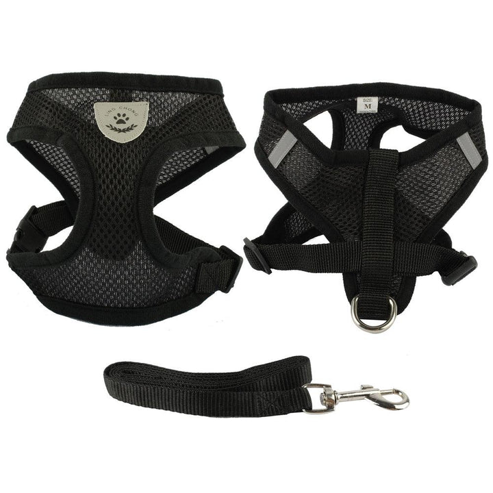 Breathable Small Dog & Puppy Harness & Leash - Trendha