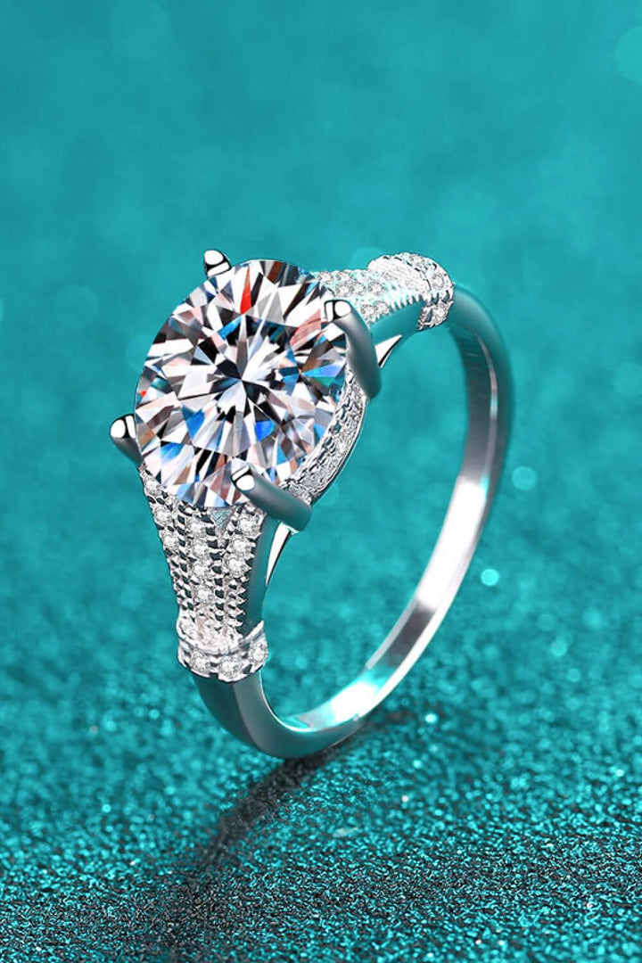 Unpredictable Day 3 Carat Moissanite Ring - Trendha