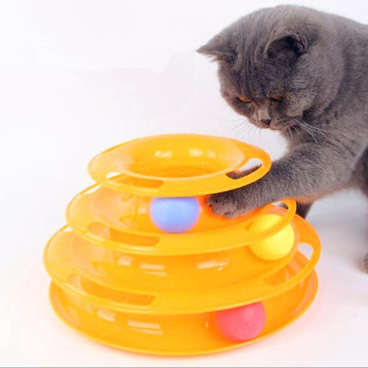 Cat's Three Levels Tower Toy - Trendha