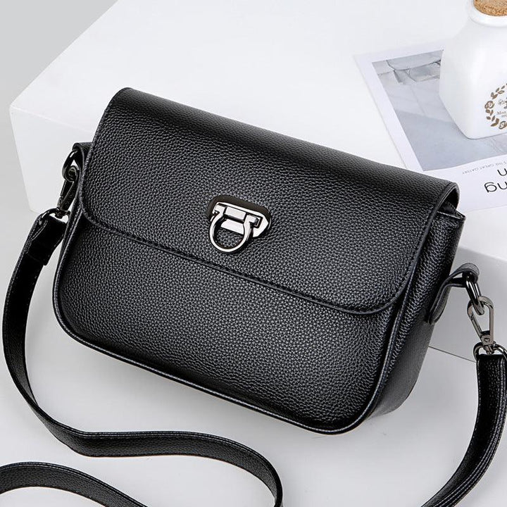 Fashion Leather Messenger Shoulder Small Square Bag - Trendha
